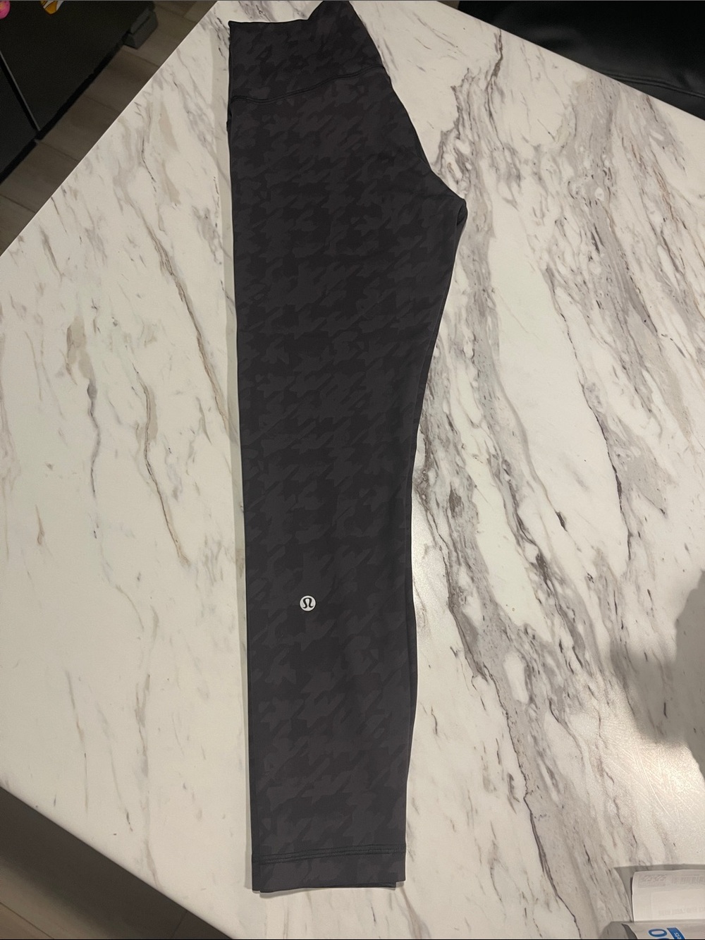 lululemon Charcoal Houndstooth-Print Leggings